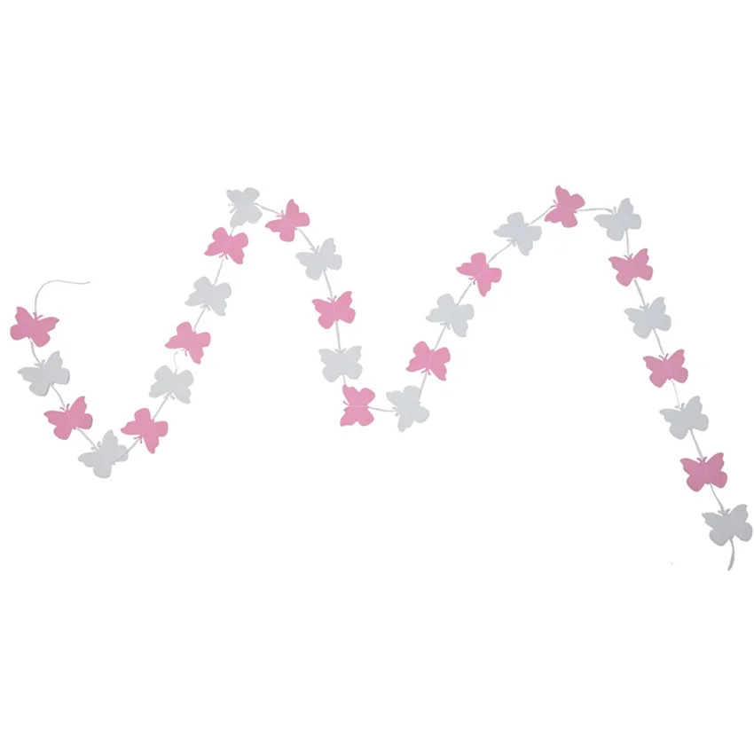 

1PC Butterfly-shaped DIY Colorful Hanging Paper Garlands String Chain Wedding Party Home Birthday Kids Decoration
