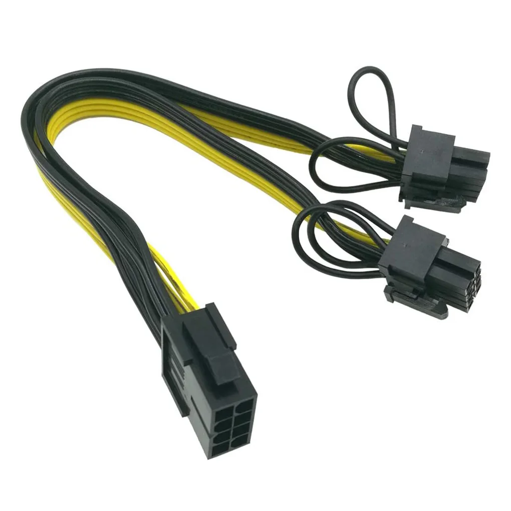 

8 Pin to dual 8 (6+2) Pin PCI Express Power Converter Cable for Graphics GPU Video Card PCIE PCI-E VGA Splitter Hub Power Cable