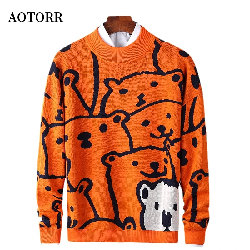 

2022 Autumn Winter New Mens Casual Sweatshirts Round Neck Long Sleeve Cotton High Quality Male Bottoming Shirt Loose Sweatshirt