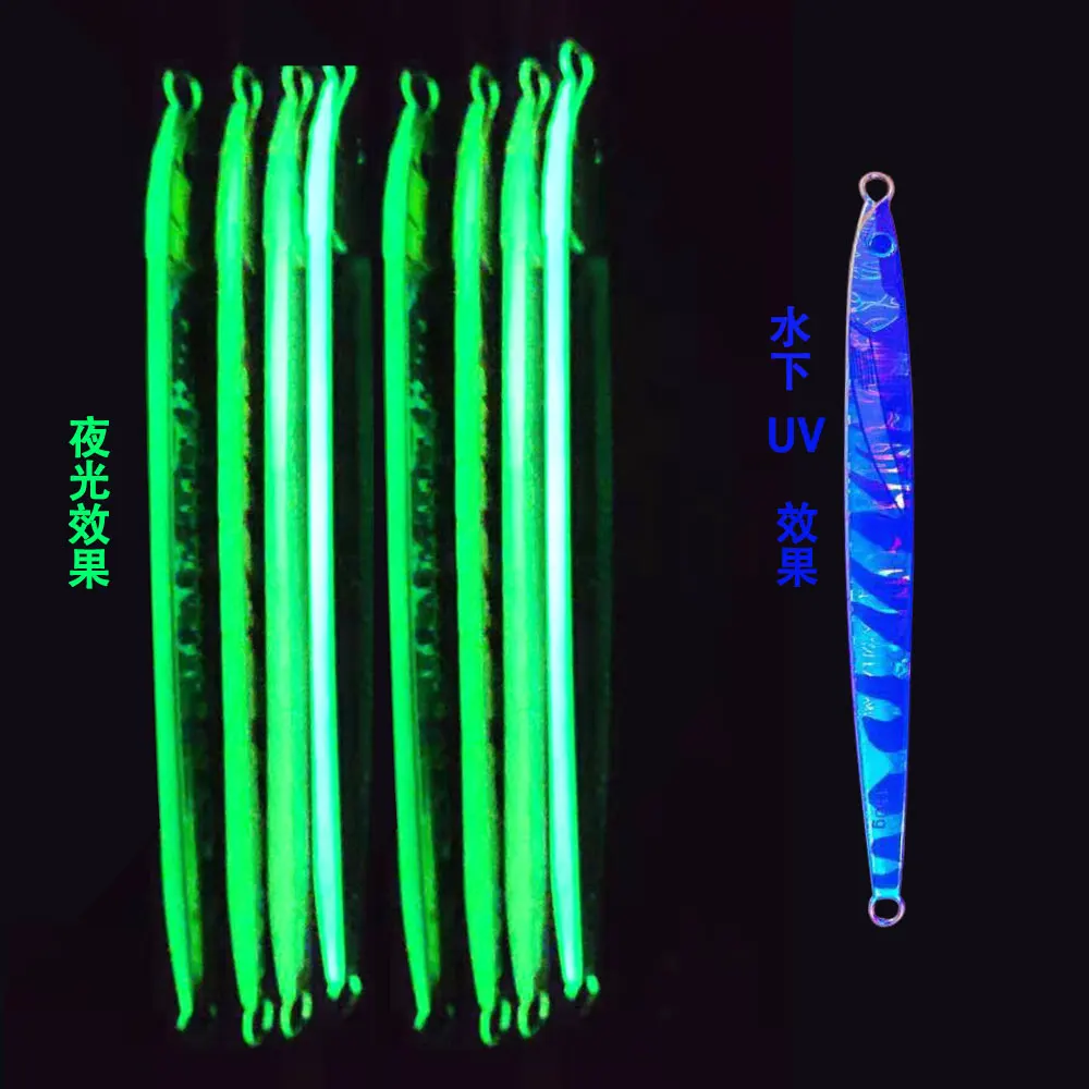 AS Fast UV Jig Speed Falling Lure 3D Print Fishing Glow Angler 150g180g Metal Vertical Hard Bait Sinking Jigging Pesca Bait enlarge