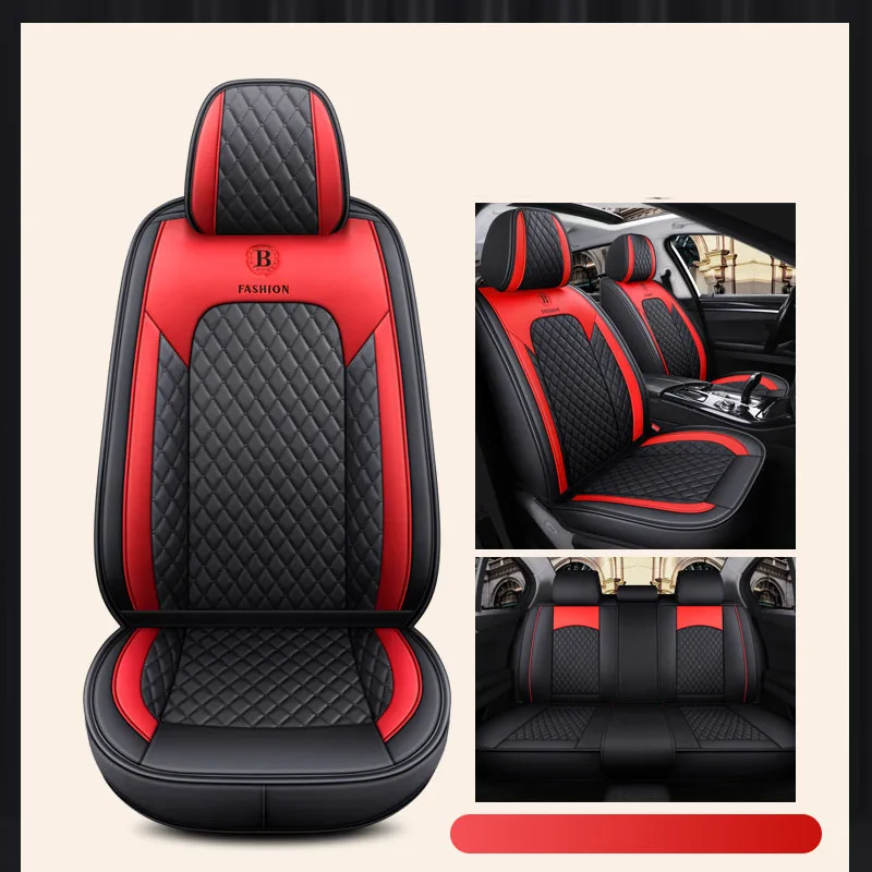 

CRLCRT universal leather car seat cover with full coverage for FORD C-MAX Fusion Mondeo Taurus Territory Ger Galaxy Kuga Mustang