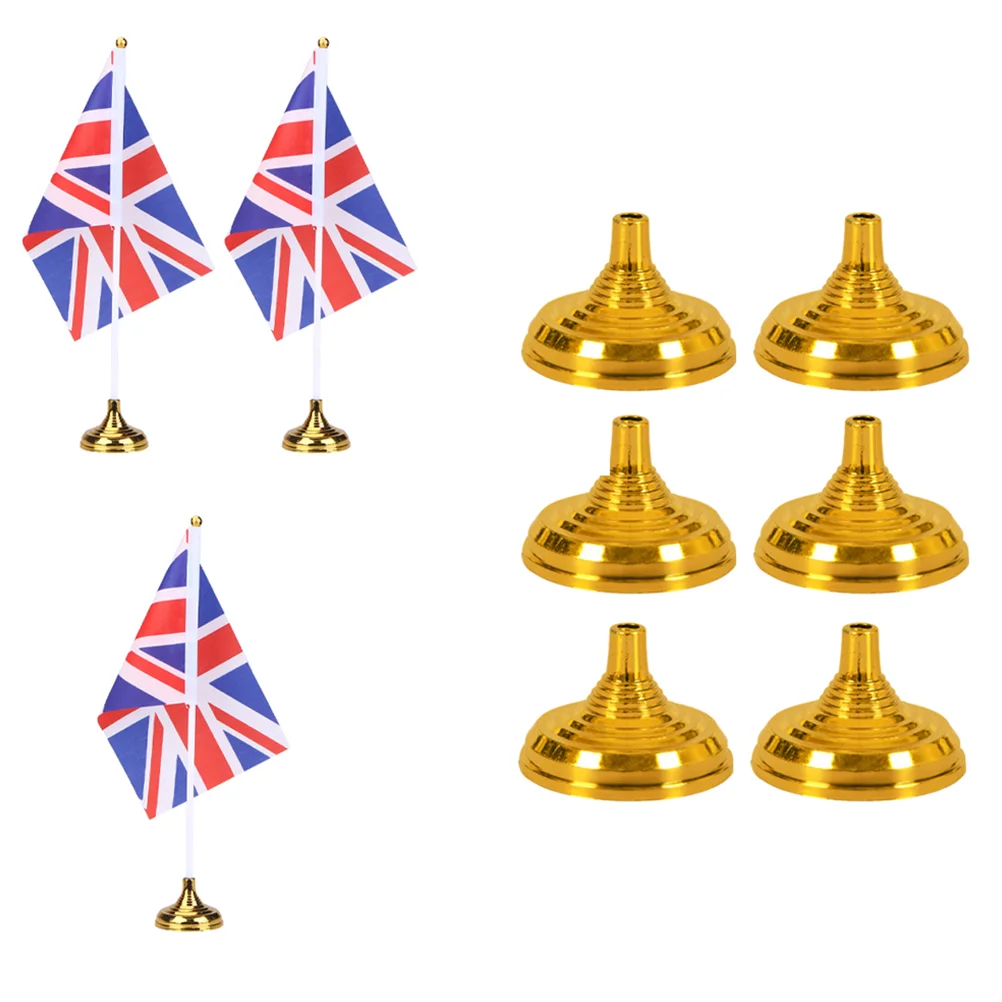 

Flag Base Stand Holder Table Mini Basesstands Flagpole Pole Fixed Flags Desktop Cup Holders Stick Bracket Floor Hold World