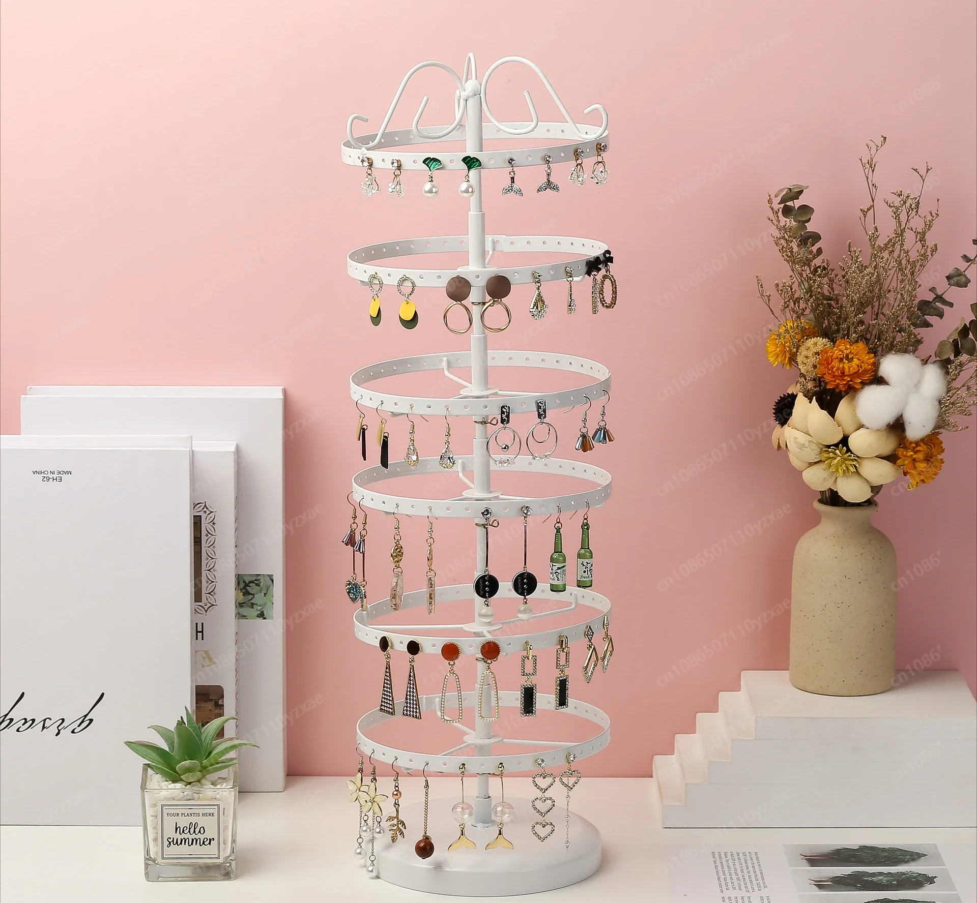 

Шестислойная вращающаяся полка для сережек