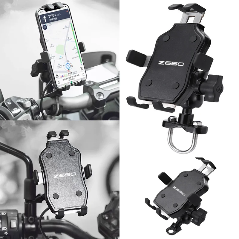 

2023 New Motorcycle Accessories handlebar Mobile Phone Holder GPS stand bracket 2016-2021 For KAWASAKI Z650 Z 650 2020 2019 2018