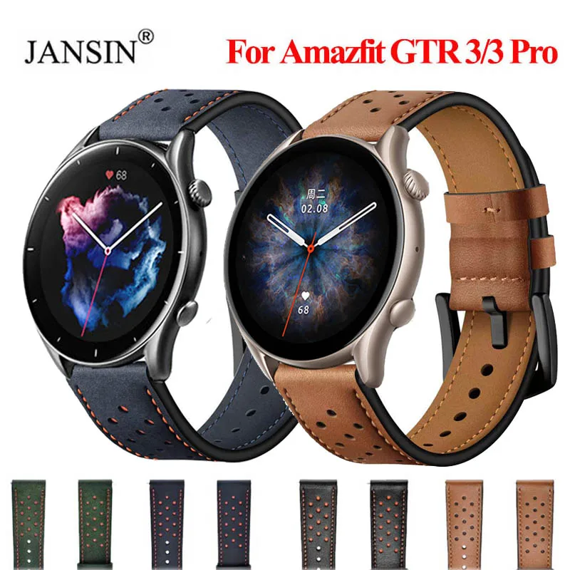 

Bracelet Wrist Strap For Huami Amazfit GTR 3 Smartwatch Leather Watchband For Amazfit gtr 3 pro gtr 3 Correa Leather Loop Strap