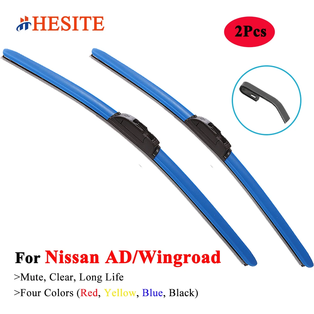 HESITE Colorful Car Wiper Blade For Nissan AD Wingroad Van Wagon Estate Y10 Y11 Y12 2000 2005 2008 2010 2015 2018 2019 2020 2021