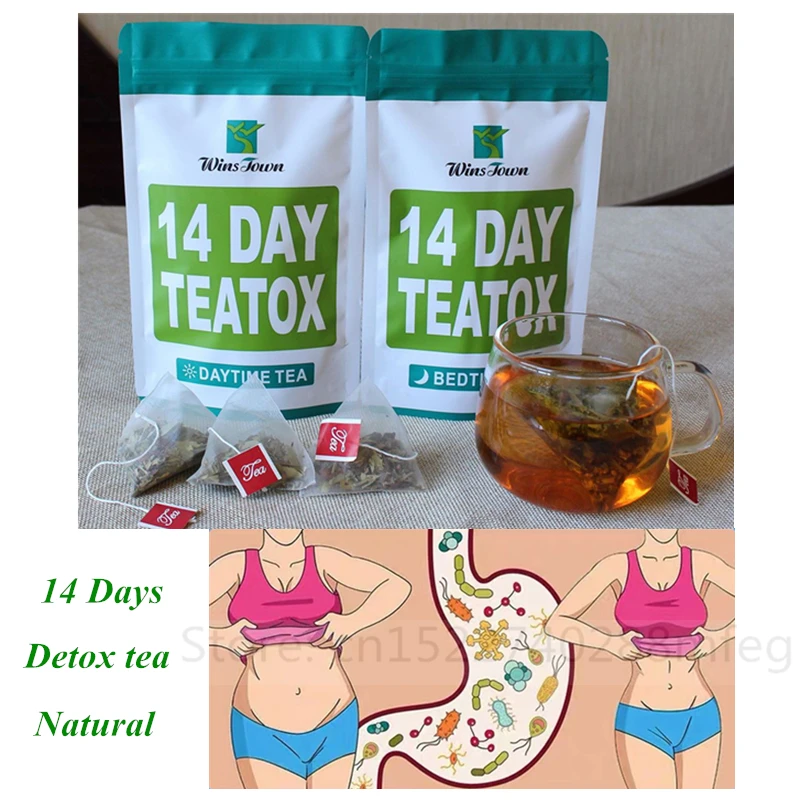 

14days100% Pure Natural Detox Bags Colon Cleanse Fat Burn Weight Loss Man Women Belly Slimming Anti Cellulite