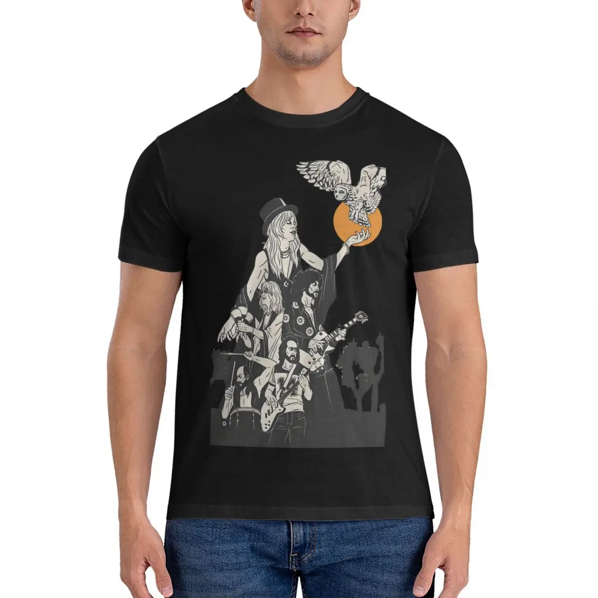 Мужская футболка The Sound And Style Of Glam хлопковая из флиса и Mac с круглым вырезом