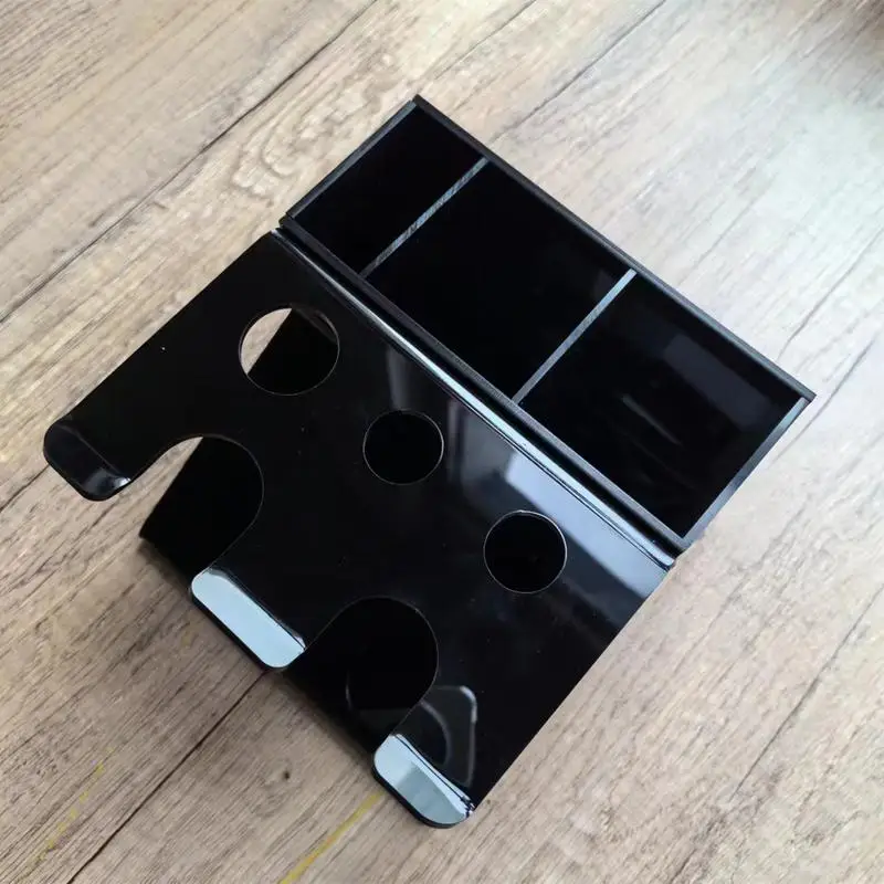 Подставка для кистей бритья настольный прозрачный органайзер бритвенных щеток с