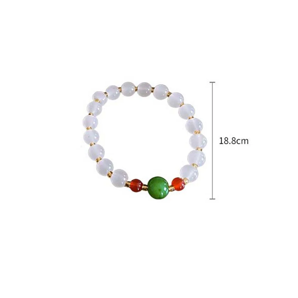 Браслет из нефритовых бусин в китайском стиле модные бусины на удачу желтые