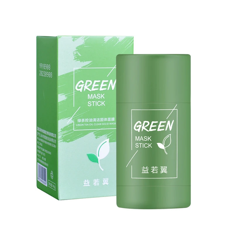 

Green Tea Mask Solid Face Mask Remove Acne Blackhead Mask Stick Oil Control Moisturizing Deep Pores Cleansing Bright
