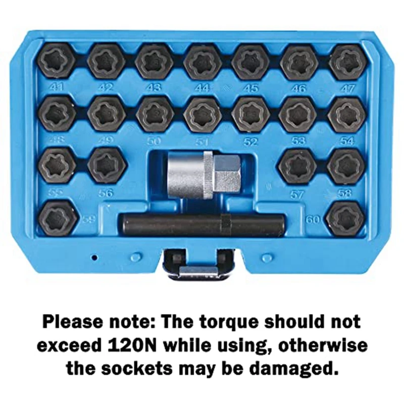 Комплект ключей для блокировки колес комплект из 22 предметов черные