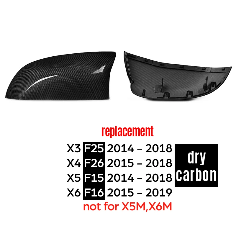 Крышка бокового зеркала для BMW 2014 - 2018 X3 F25 LCI X4 F26 X5 F15 X5M F85 2015 2019 X6 F16 X6M F86 |