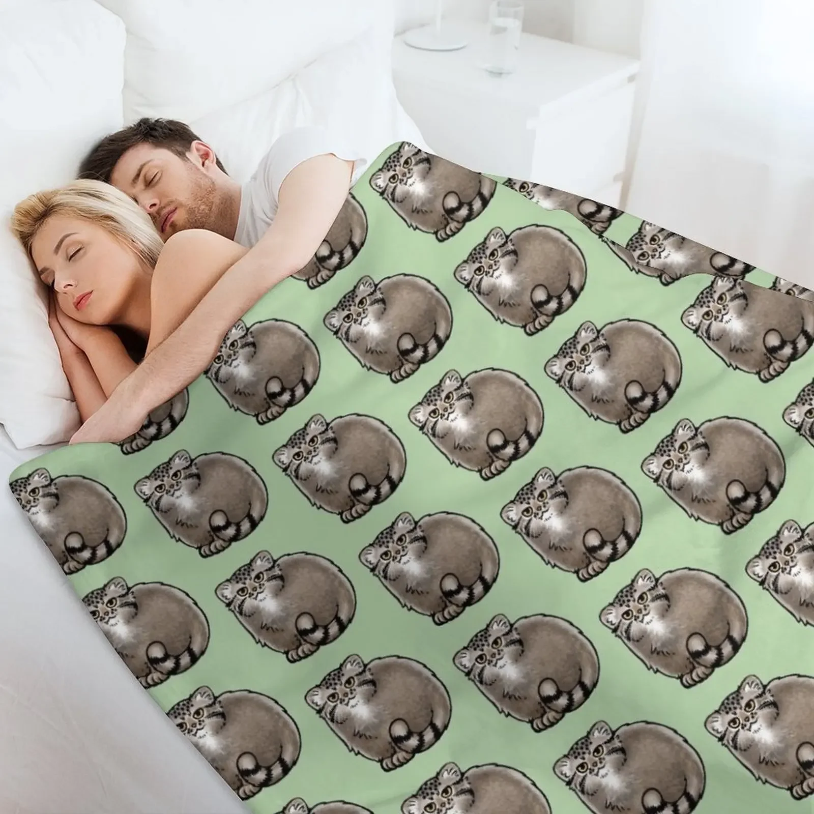 Одеяло Pallas's Cat / Manul для кошек Роскошный дизайнерский теплый зимний косплей