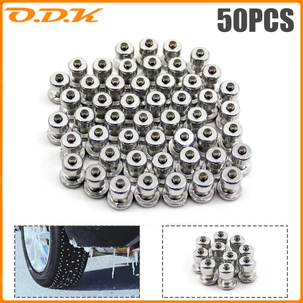 50 шт. шипы для колесных шин металлические шпильки наконечники винты Зимний снег