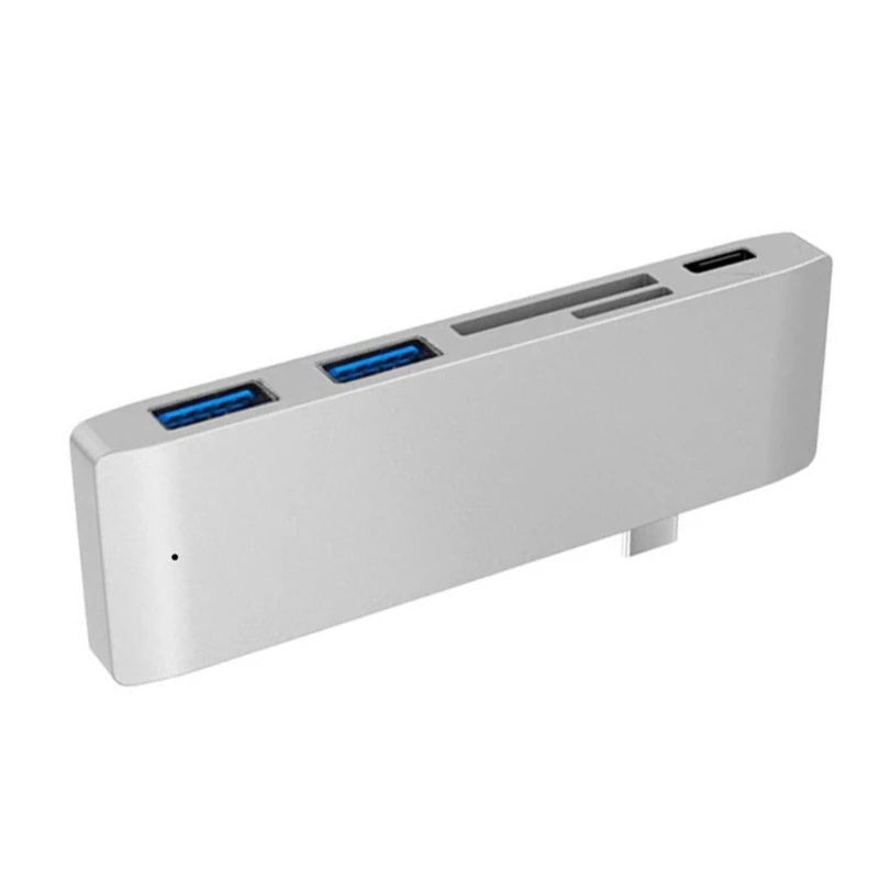 Док-станция USB C 4/5 в 1 Адаптер питания концентратора со слотами для карт C/USB