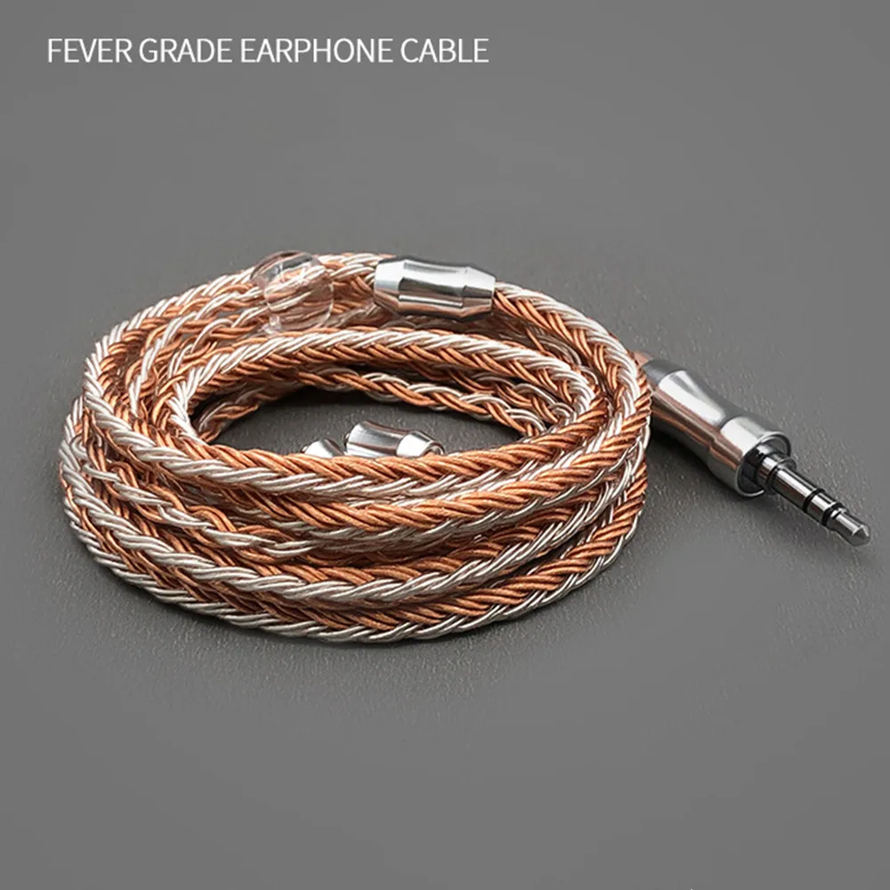 

FENGRU Man Yao 16 Share 400 Cores Single Crystal Copper Silver Plating MMCX 2Pin 0.78mm QDC A2DC IM IE80 Earphone Upgrade Cable