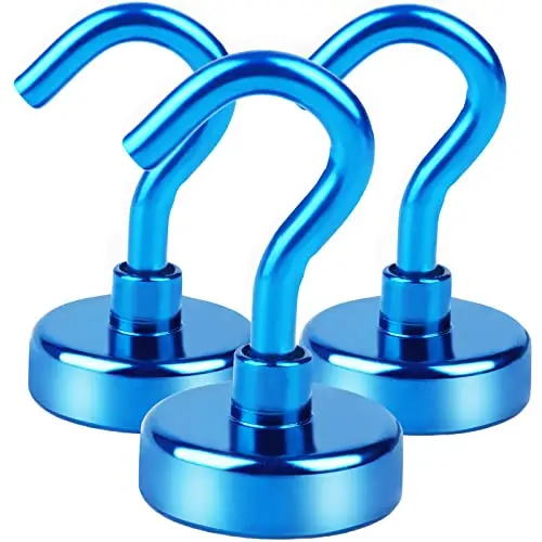 

Blue Super Strong Magnetic Hooks Hanger Magic Wall Door Hook Strong Mini Heavy Duty Hook Holder For Home Storage Organization
