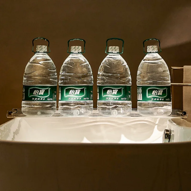 Роскошная акриловая полка для поддонов ванн стол ванной Caddy поддон душа