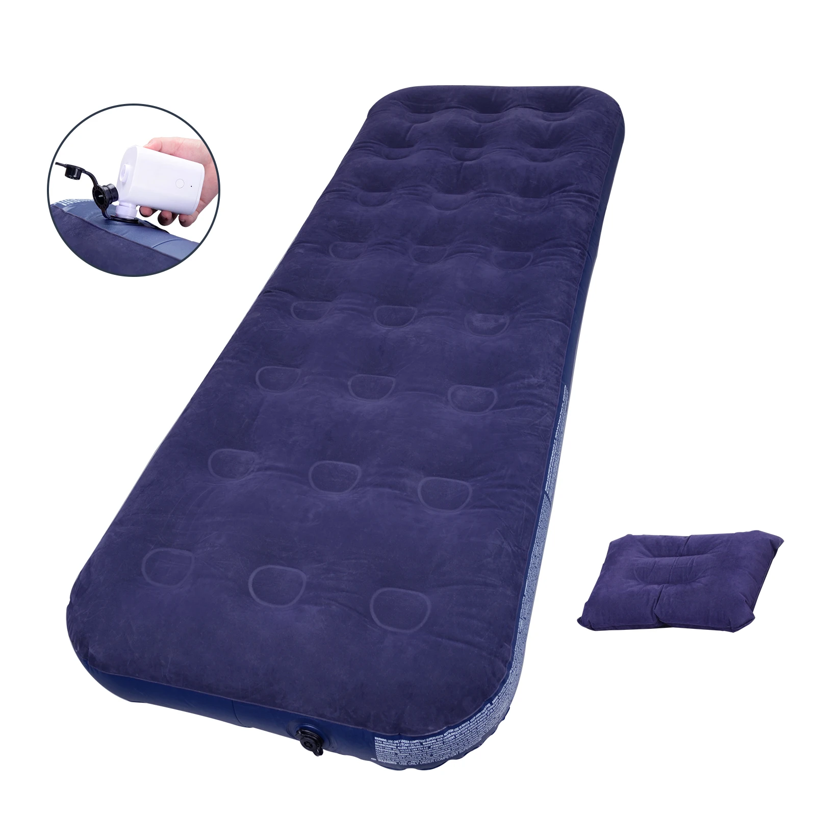 

Ultralight Inflatable Mattress Portable Air Sleeping Bag Mat Filling With Pillow Camping Beach Picnic Pad Outdoor Travel Cushion