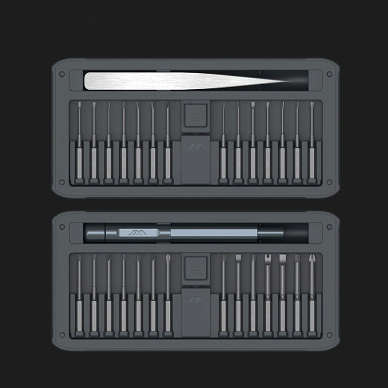 

JIMI New 30 IN 1 Multi-purpose Precisions Screwdrivers Kit Repair Tool DIY Screw Driver Set w/ Tweezers Aluminum Alloy Handle