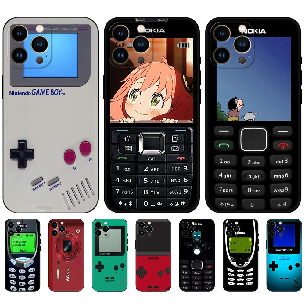 

Retro Black Tpu Case For Huawei Honor X6 X6s X7 Magic 4 Pro phone cases cute cover silicone funda soft coque