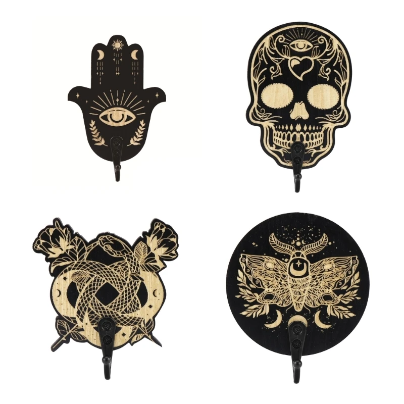 

Деревянная настенная вешалка, вешалка для пальто, деревянные крючки, обработка шкафа, домашние украшения