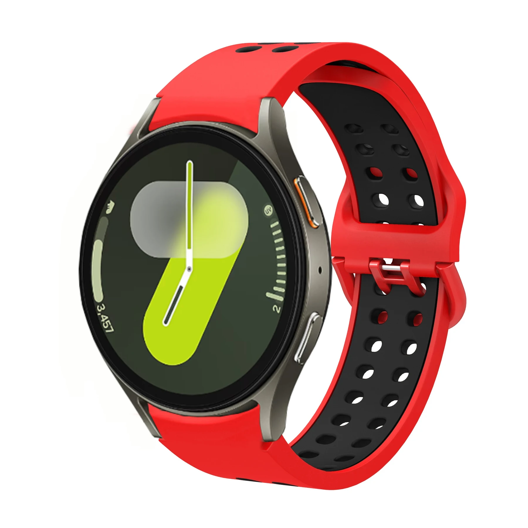 Фото Силиконовый ремешок для Samsung Galaxy Watch 7/6/5/4 40 мм 44 мм, дышащий ремешок для Galaxy Watch 6/4 Classic 43/47 мм 42/46 мм №4