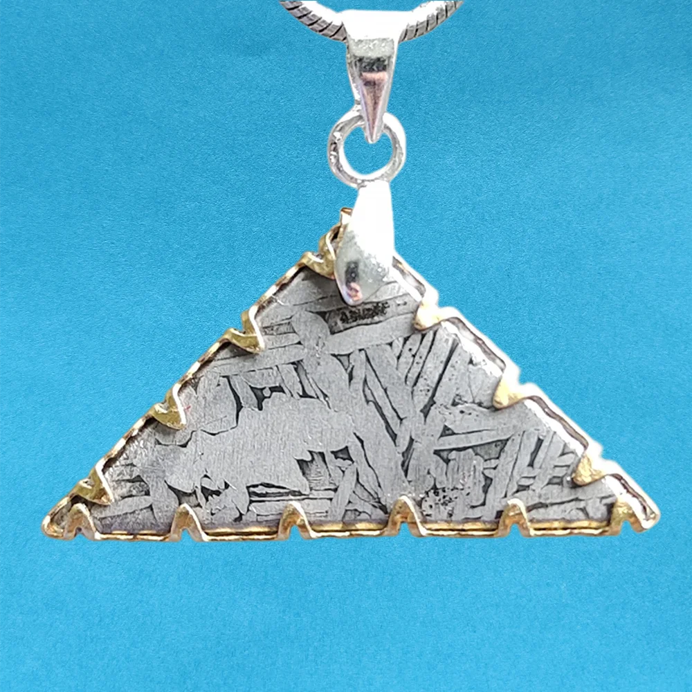 

Muonionalusta Natural Iron Meteorite Material Pendant Meteorite Pendant Iron Meteorite Specimen Collection - CD157