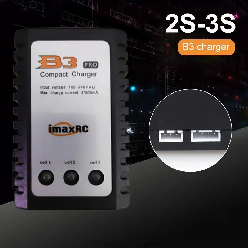 RC LiPo 2S-3S Балансир Зарядное устройство 7 4 В-11 1 В Pro Компактное зарядное B3AC IMAX B3 PRO Lipo