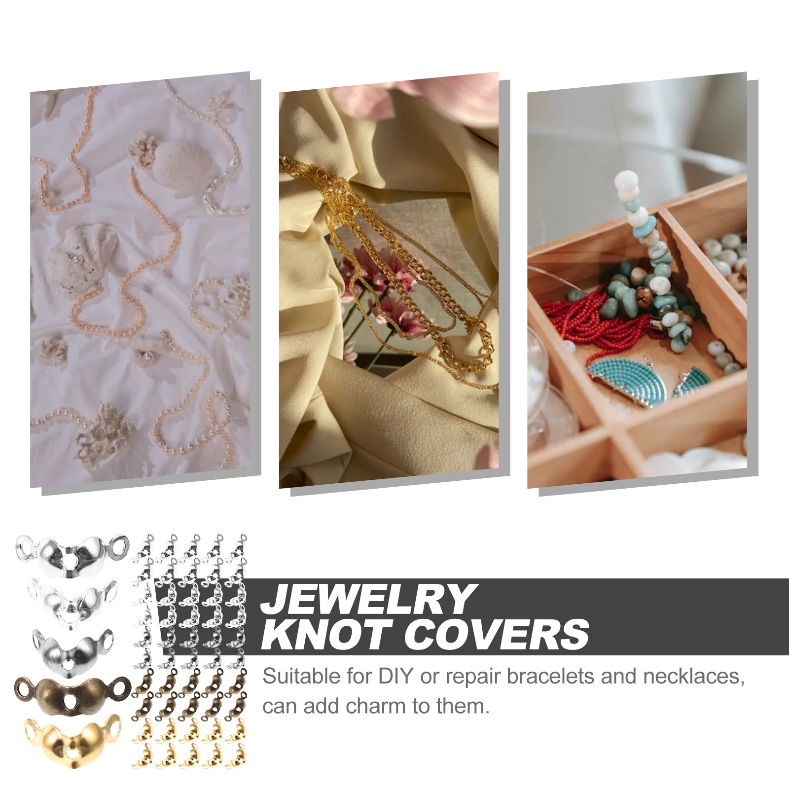 Bead Cover Jewelry Making Supplies Accessory Converter Necklace Connecting Clasps Material