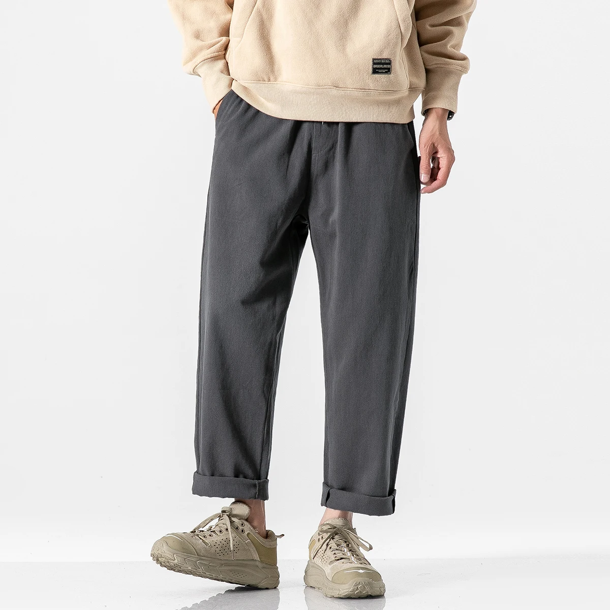 Однотонные комбинезоны весна-осень мужские Модные брендовые свободные прямые