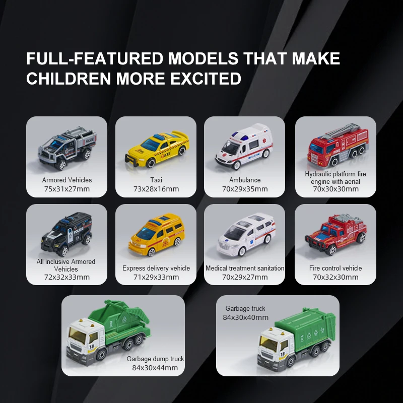 Гоночные машинки Mideer из сплава модель городской транспорт игрушка 10 шт. для