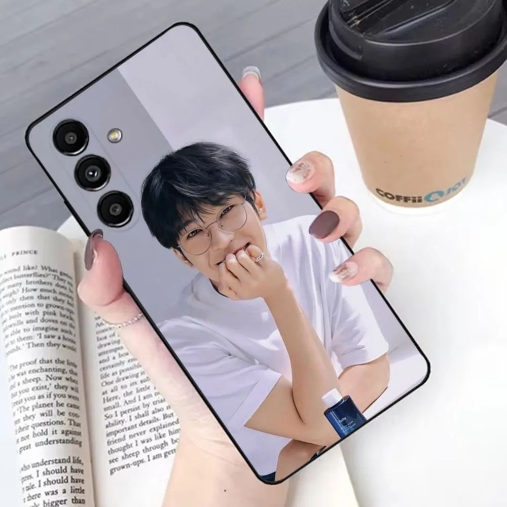 Kpop W-WONWOO Phone Case For Samsung S24 23 22 30 21 10 9 Ultra Plus Lite FE Soft Silicone Black Cover