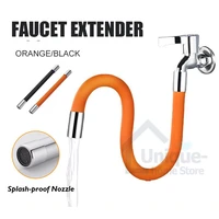 universal interface faucet extender 360%c2%b0 water tap extension flexible water silicone pipe hose for kitchen bathroom accessories