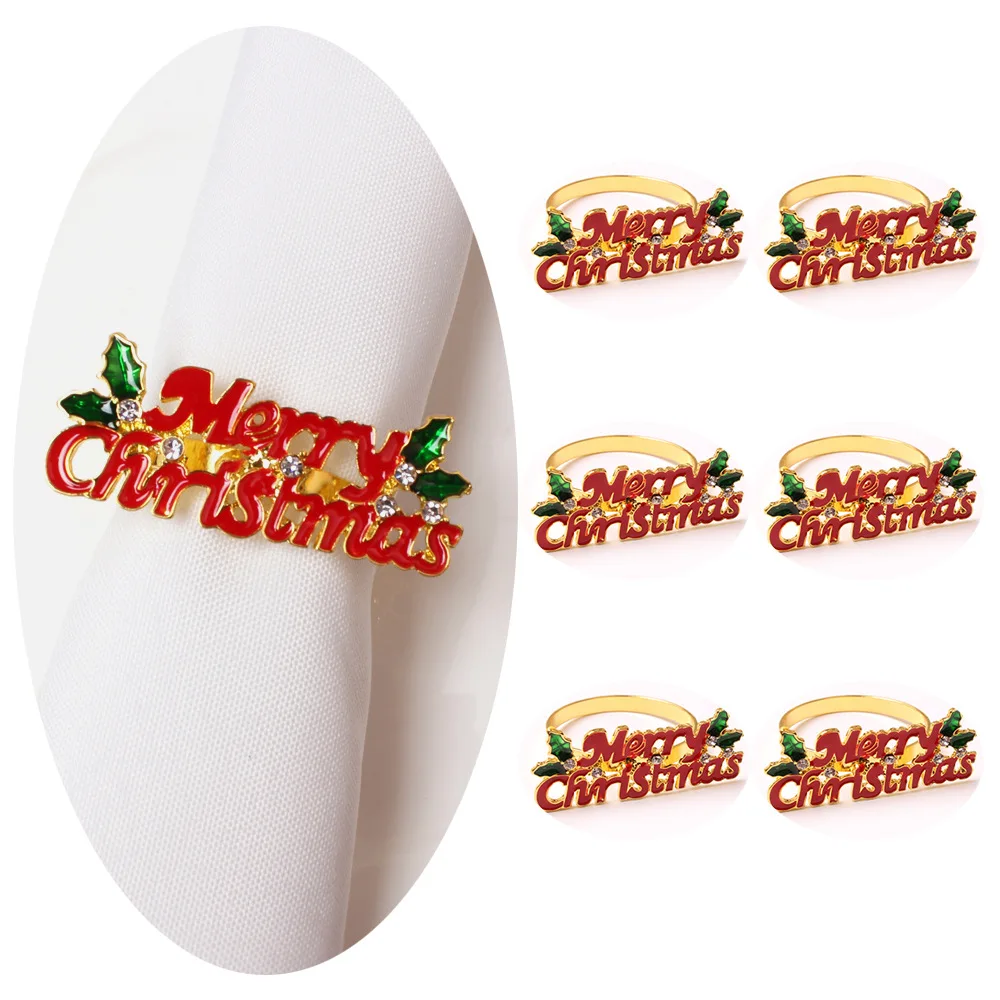 

6 шт., держатели-кольца из сплава для столовых приборов