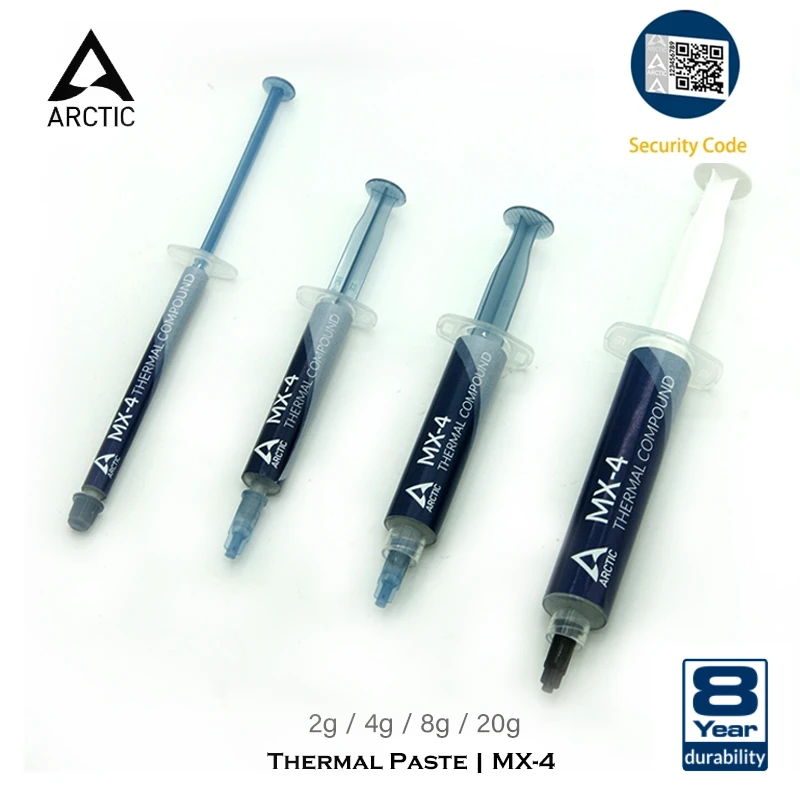

ARCTIC MX-4 2g 4g 8g 20g Thermal Compound,8.5W Silicone Paste Heat Sink Conductive Grease For CPU/GPU Cooler Cooling Fan Plaster