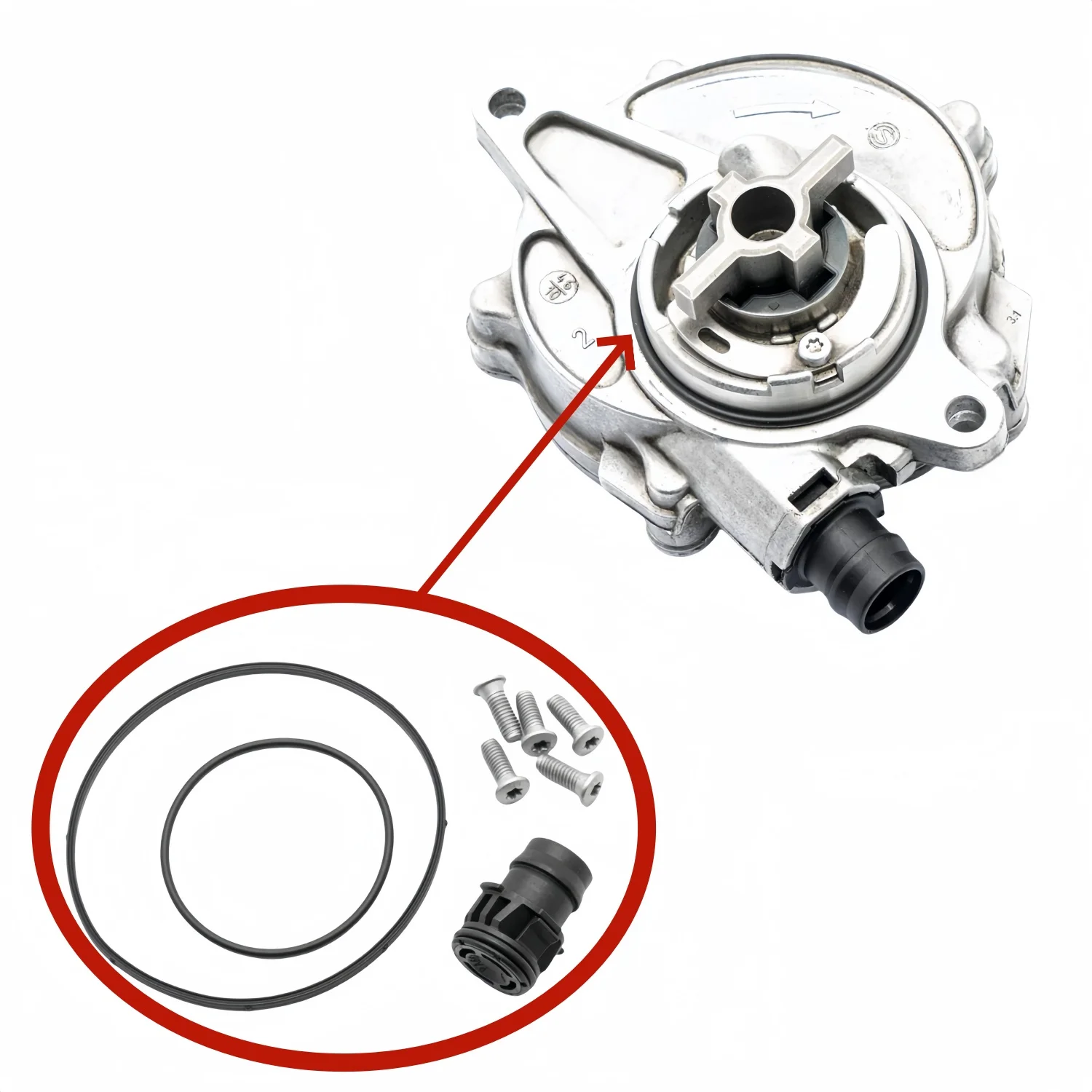 

Комплект для ремонта вакуумного насоса для Land Rover LR2 3,2 2008-2012 Volvo S60 S80 XC60 XC70 V60 3,0 3.2L V70 XC90 3.2L 2007-2016 31401556