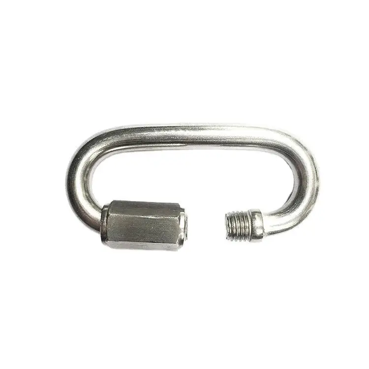 

304 stainless steel quick connect ring chain connecting ring outdoor climbing latch safety climbing insurance runway buckle