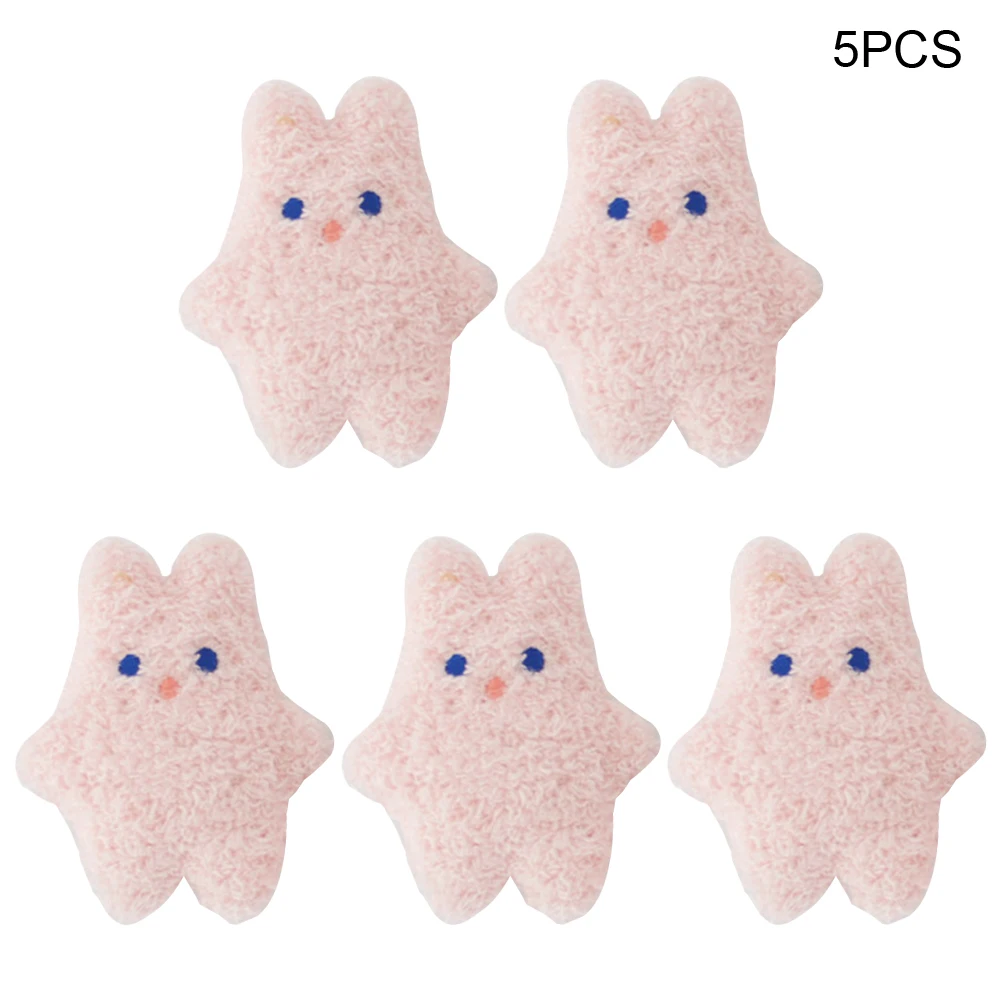 

5PCS /Lot Plush Bear Doll Figure Daily Crafts Use Doll Brooch Rabbit Bear Garment Accessories DIY Decoration