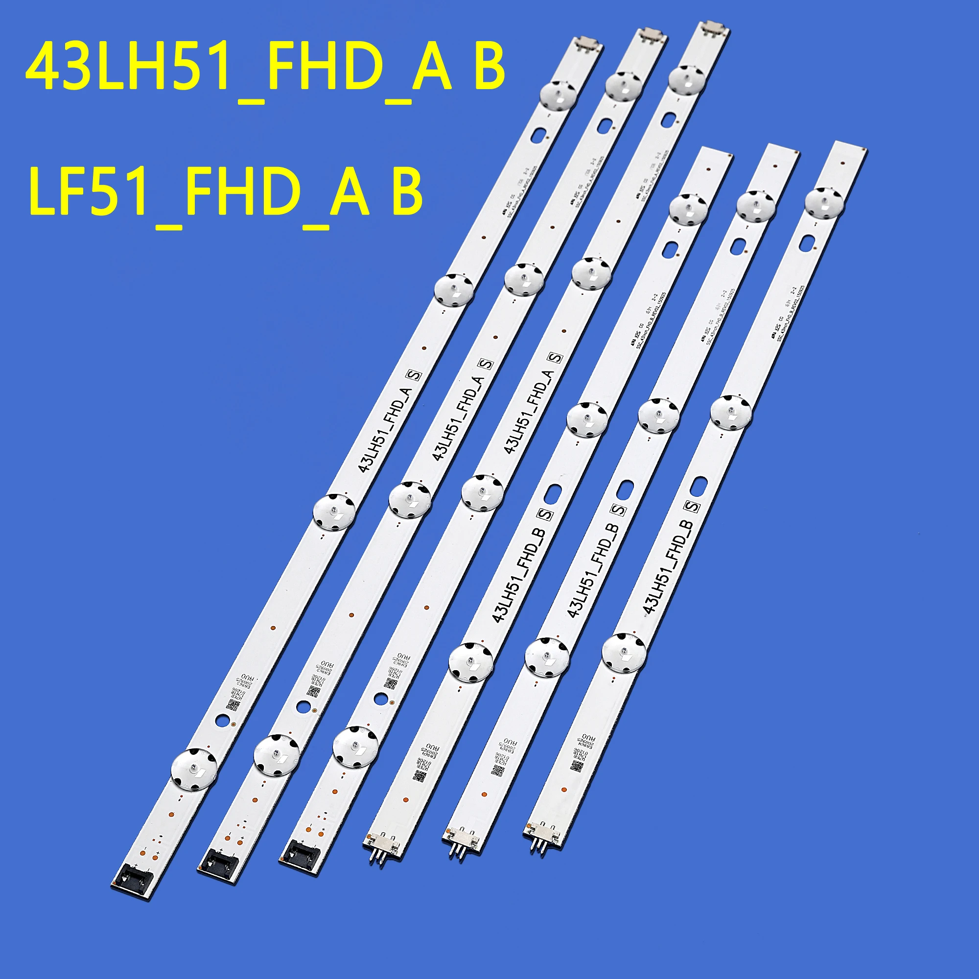 

LED backlight strip(6) for 43LF510V 43LF5100 43LH5100 43LH590 43LJ515V 43LH520V 43LH511T 43LH570V LF51_FHD_A B 43LH51_FHD_A B