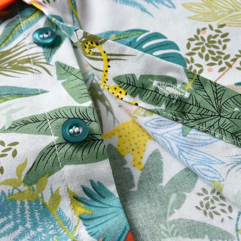 Kids Boys Summer Clothing Set Cotton Floral Print 1 2 3 4 5 6Years Children Shorts Set Casual Beach Baby Boys Clothes