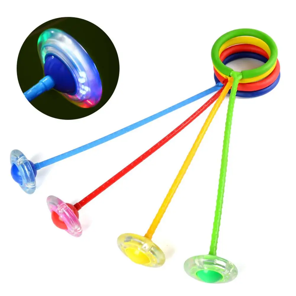 

Children Flashing Jumping Ring Colorful Ankle Skip Jump Ropes Sports Swing Ball