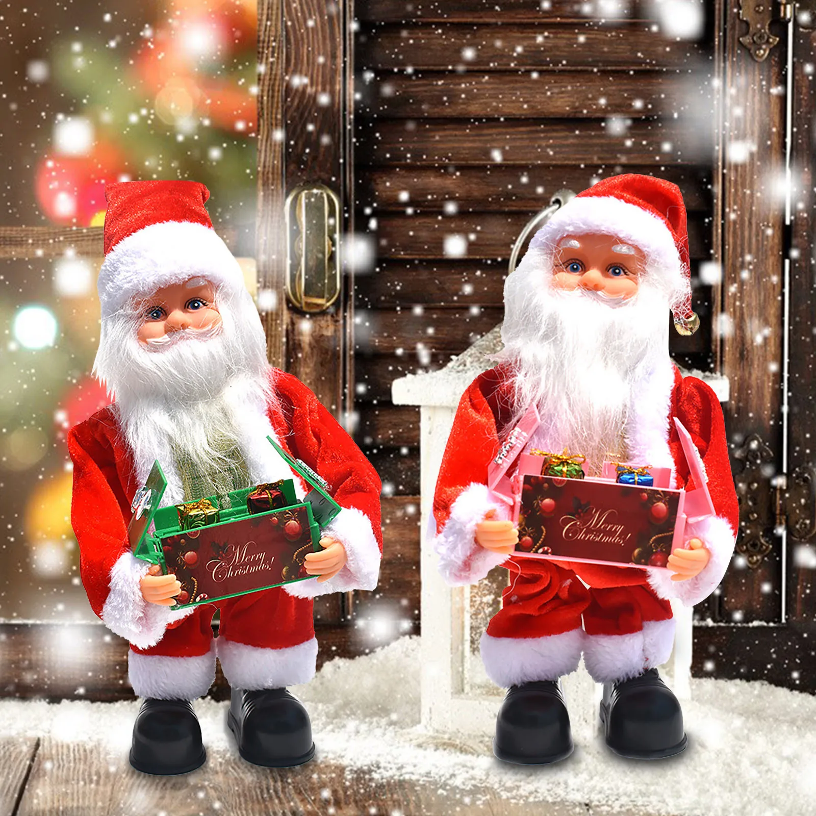 

Santa Doll Box Music Santa Electric Decoration Home Decor