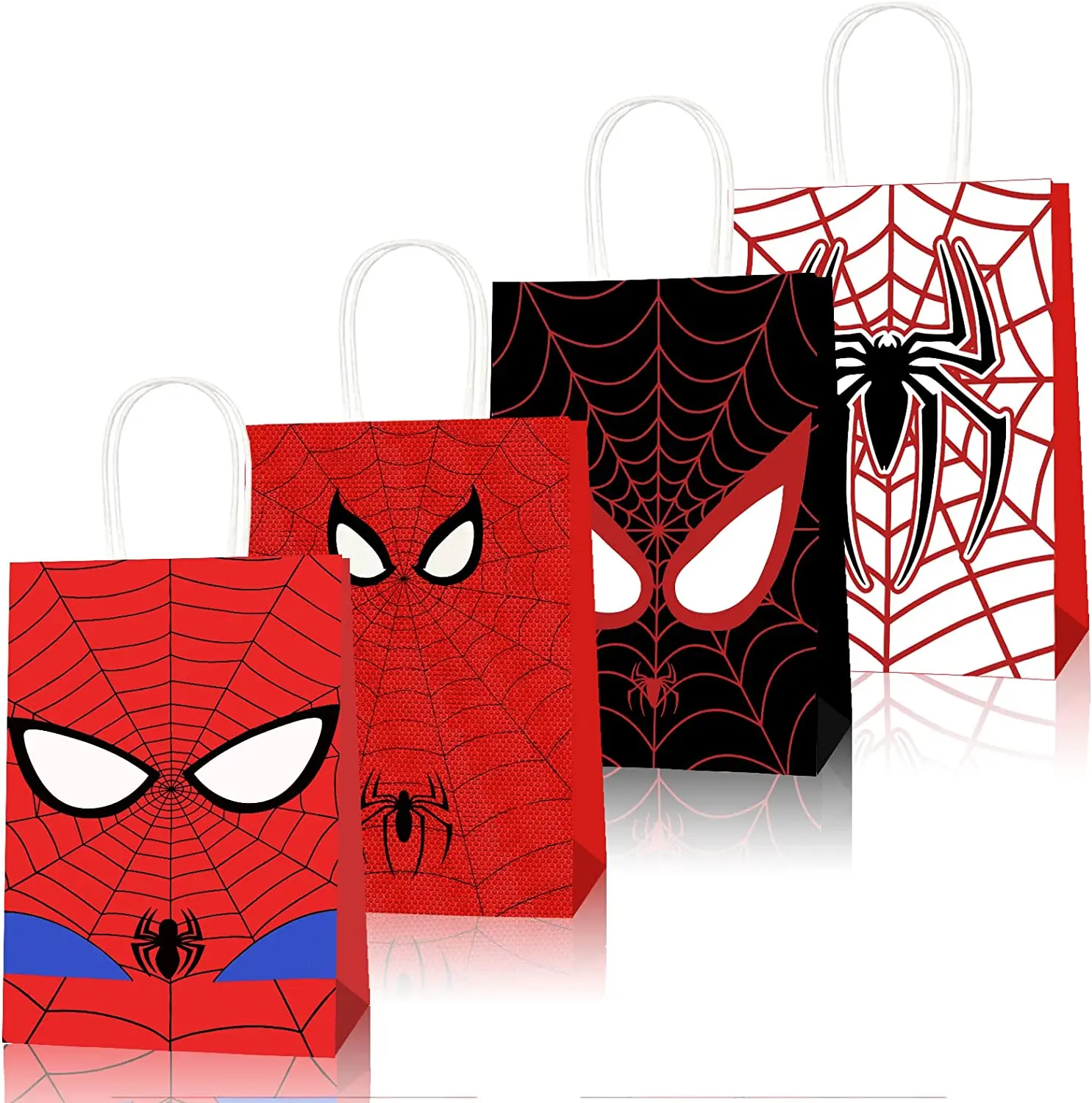 

Disney spiderman Gift Bags Festival Paper Bag with Handles Baby Shower Candy Bags Kids Boys Birthday Decoration Party Supplies
