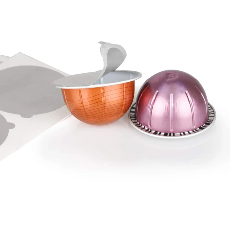 Алюминиевая крышка для кофе кофейной капсулы Nespresso Vertuoline наклейка заправки