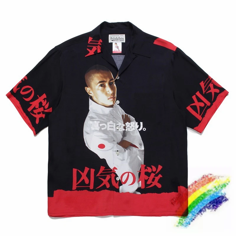 

Гавайская рубашка с рисунком персонажа, для мужчин и женщин