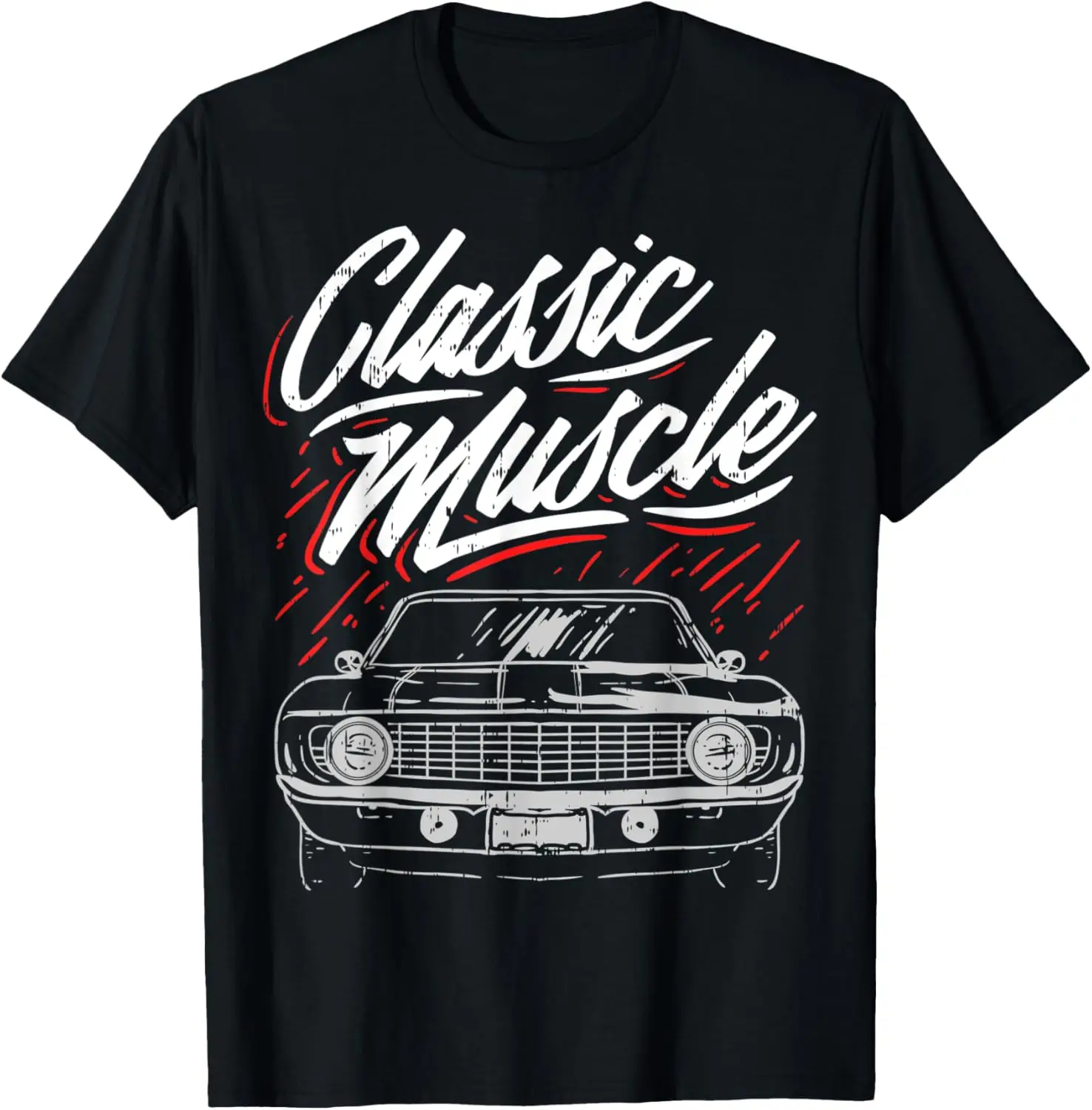 Классическая футболка Oldtimer Muscle Car Hot Rod Lowrider Youngtimer