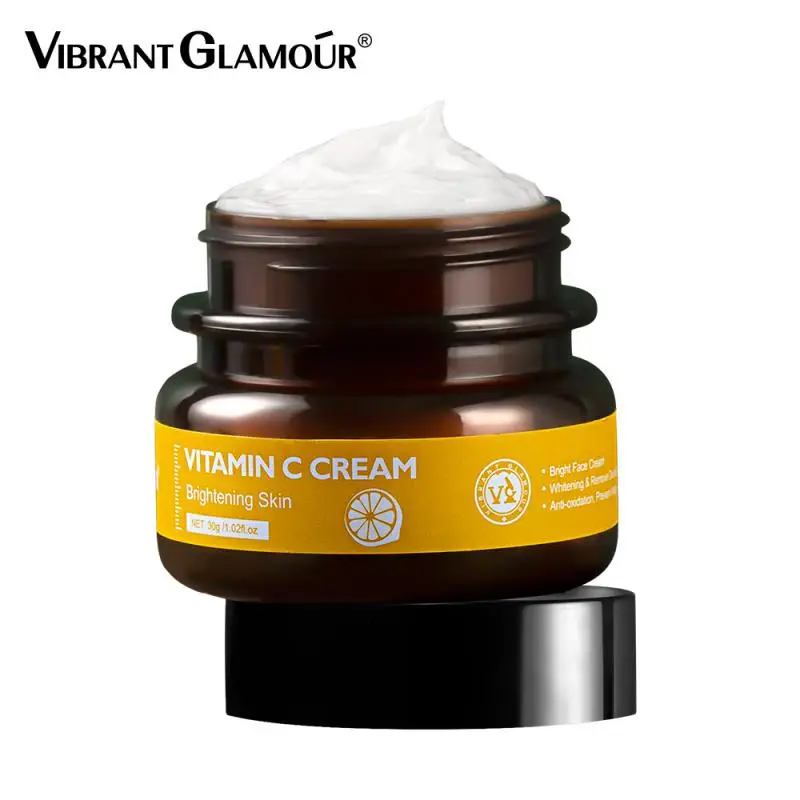 

1~5PCS 30g Vitamin C Whitening Cream Moisturize Brightening Anti Wrinkle Anti Aging Repair Fade Freckles Whitening Cream For