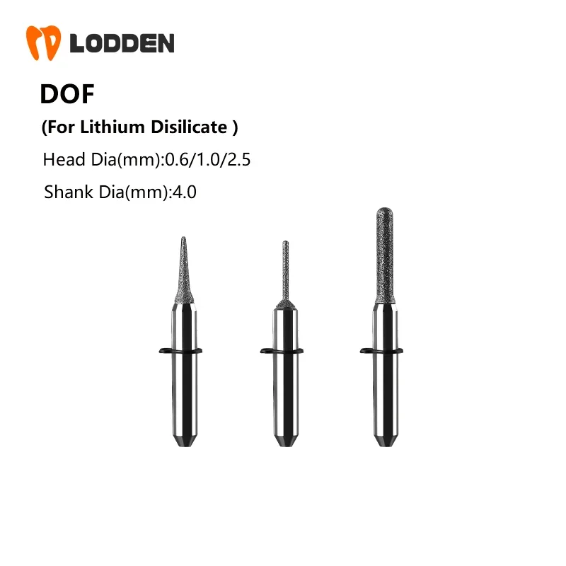 DOF стоматологические фрезерные боры для фотопокрытия D4 * 0 6/1 0/2 5